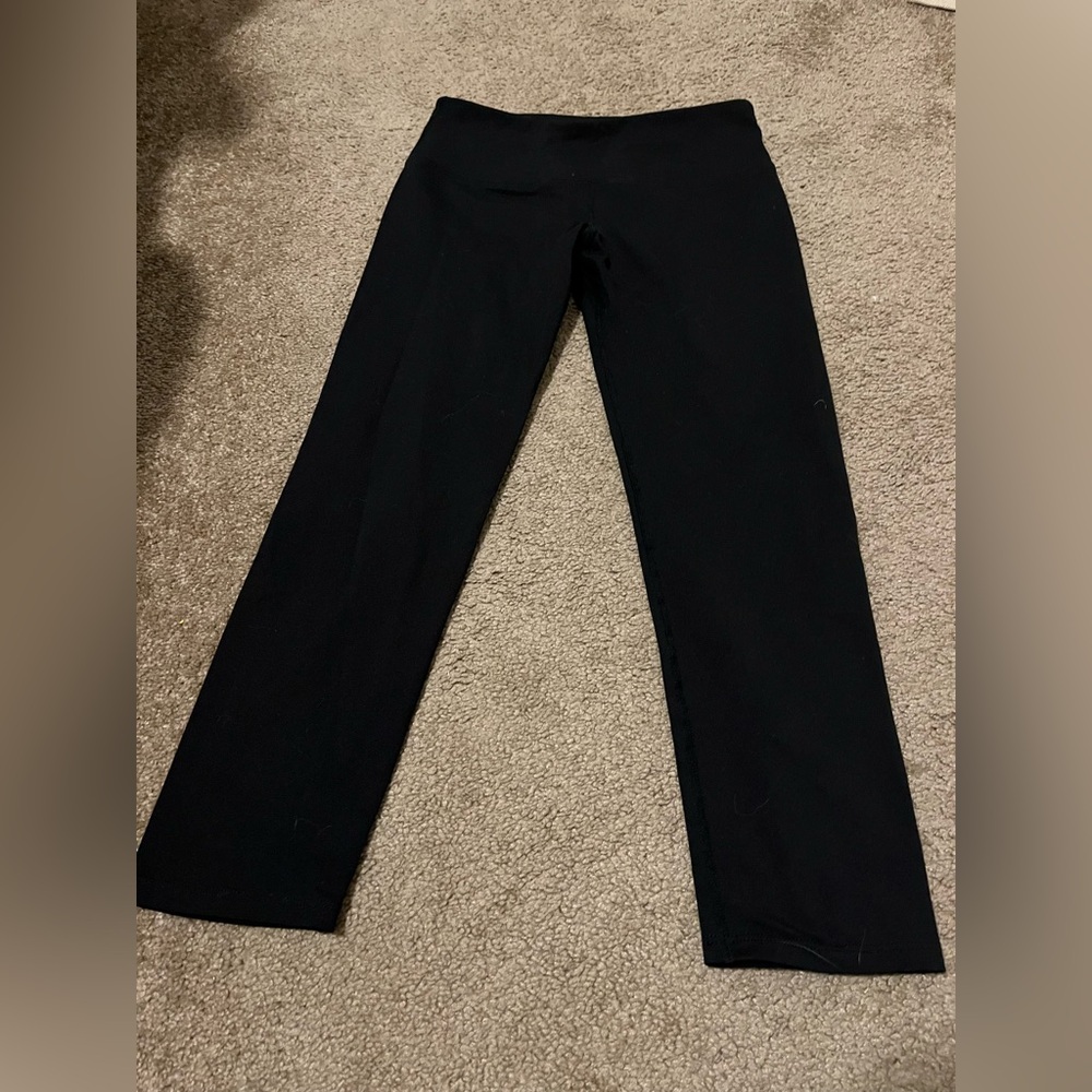 HARD TAIL FOREVER Crop Black Leggings XS Supplex/lycra